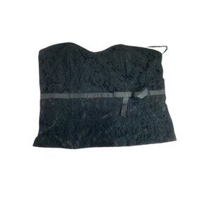 Country Club ChicLane Bryant Women's Corset-Style Lace Overlay Strapless Tops 24